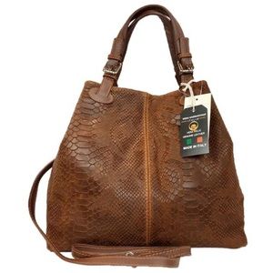 Kidus woldemichael made in Italy leather satchel